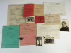 Documents and photographs relating to Stabsgefreiter Fischer (Panzer Division)
