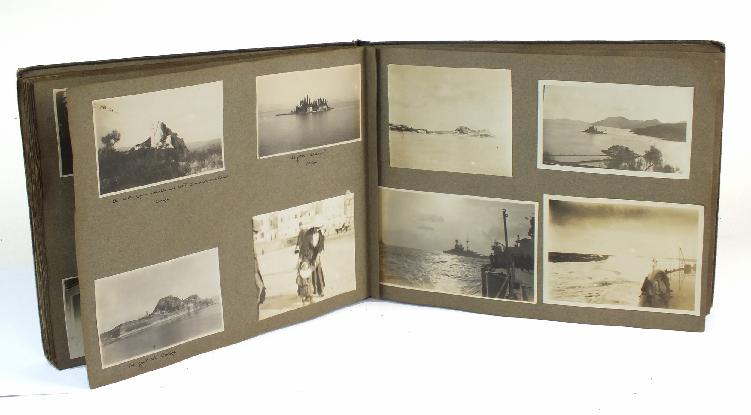 An inter-war period Royal Naval interest photograph album. - Image 2 of 6