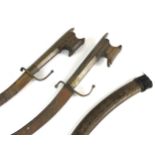 Two Moroccan nimcha daggers