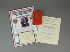 Boer War interest - Lord Roberts signed envelope and other ephemera