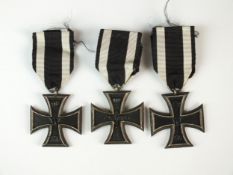Three copies of German Iron Crosses, 2nd class