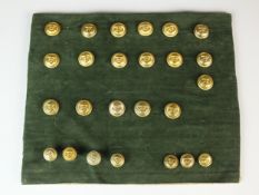 A collection of German Kriegsmarine buttons, by assorted manufacturers comprising the following: