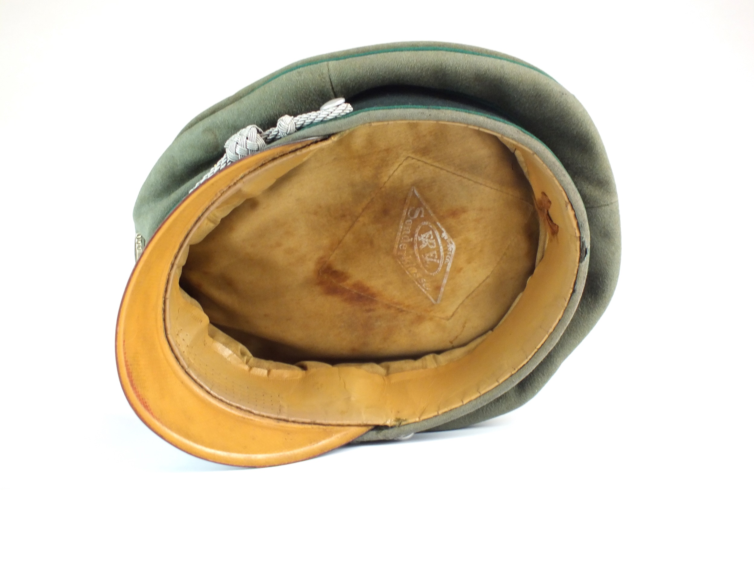 German Third Reich Jaeger (Light Infantry) Officer's cap, battle-worn - Image 5 of 6