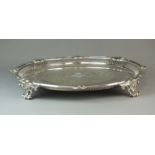 Royal Artillery 12th Regiment silver-plated tray