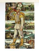 A rare set of ten First World War German puzzle postcards