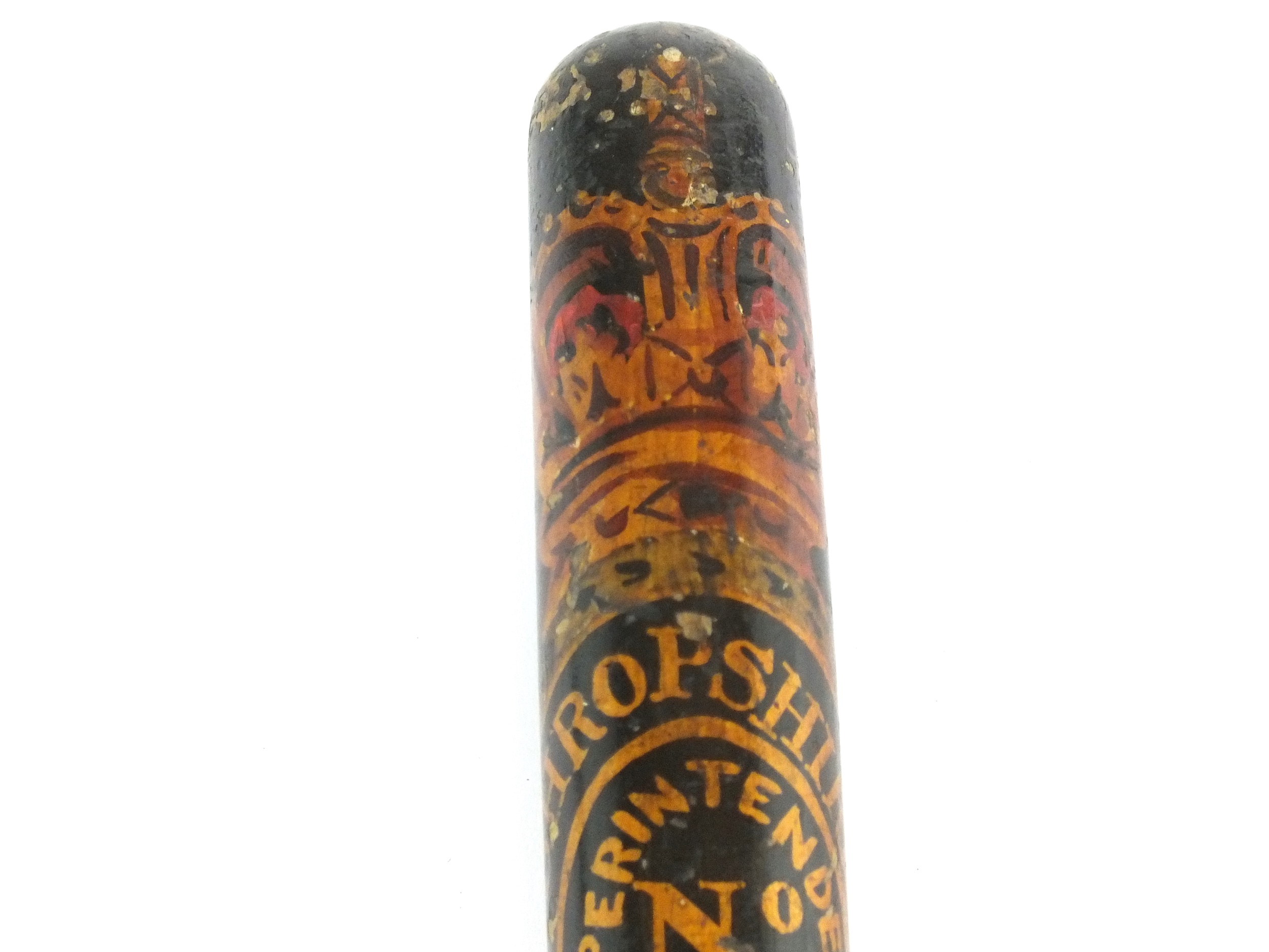 LOCAL INTEREST - A Victorian Shropshire Constabulary Superintendent's truncheon - Image 3 of 7