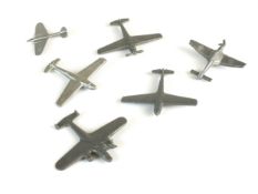 Six German WW2 Winterhilfswerk WHW toy aircraft tokens
