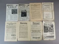 A group of German propaganda leaflets, circa 1940/41