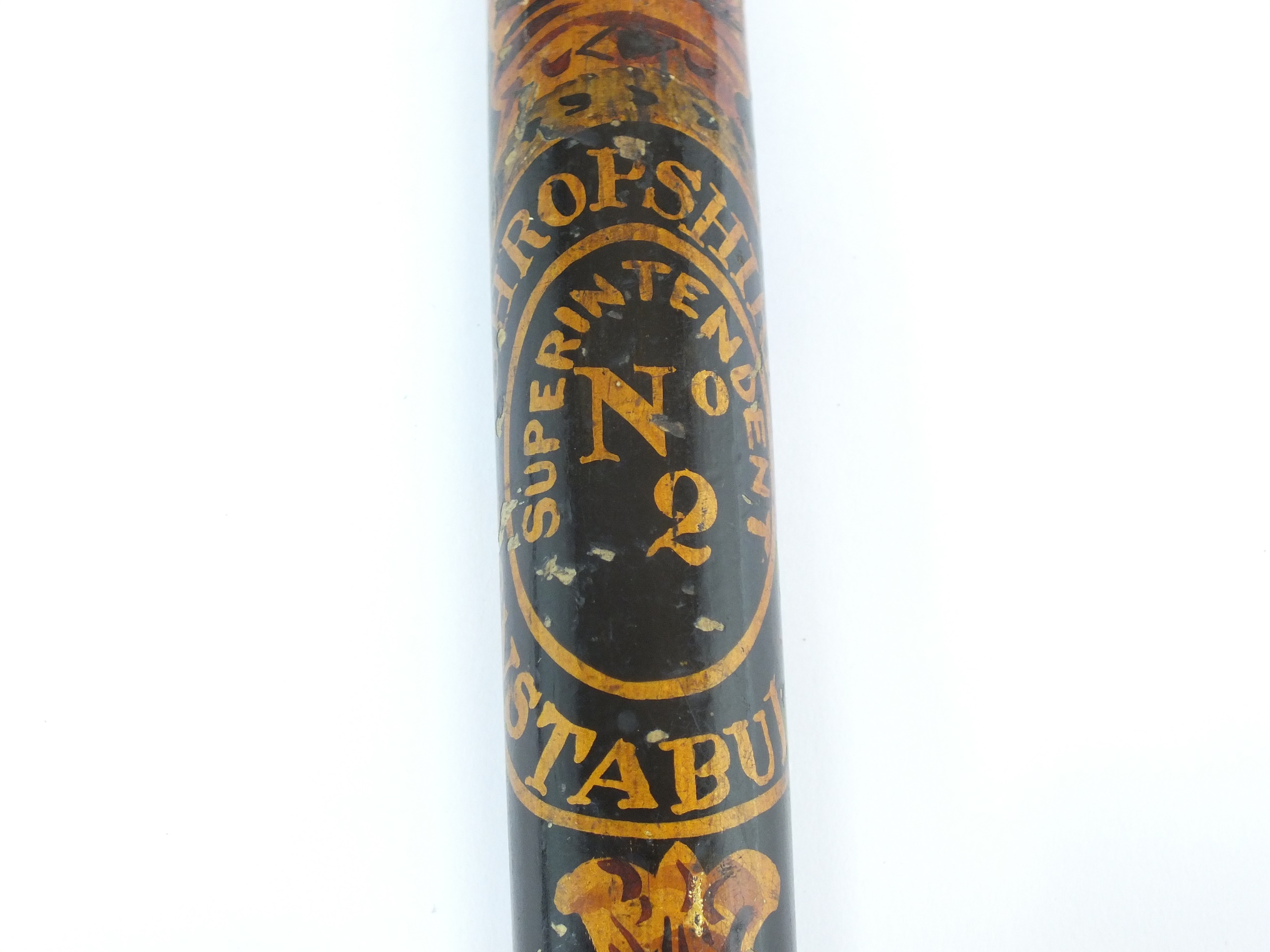 LOCAL INTEREST - A Victorian Shropshire Constabulary Superintendent's truncheon - Image 4 of 7