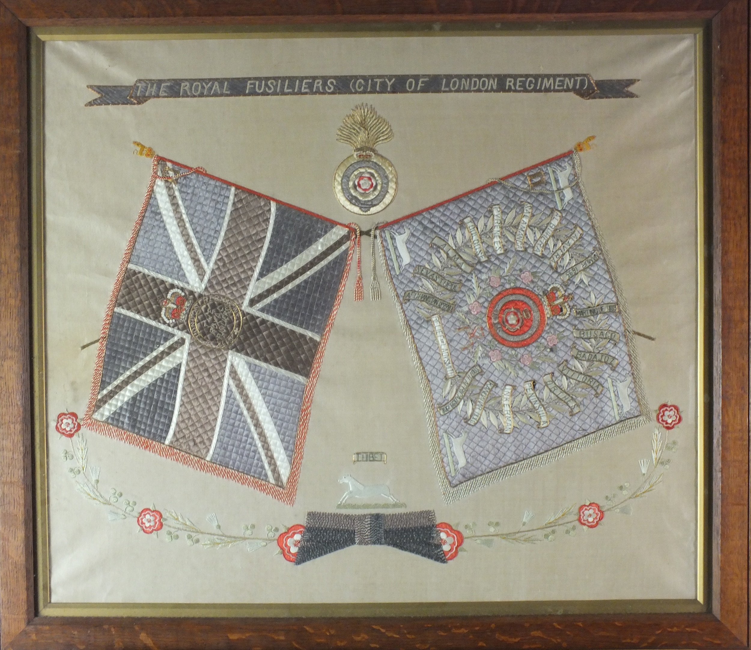 Royal Fusiliers (City of London Regiment) embroidery