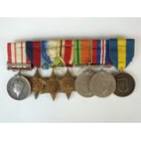 A group of seven WWII medals awarded to J.K Collier, Royal Navy