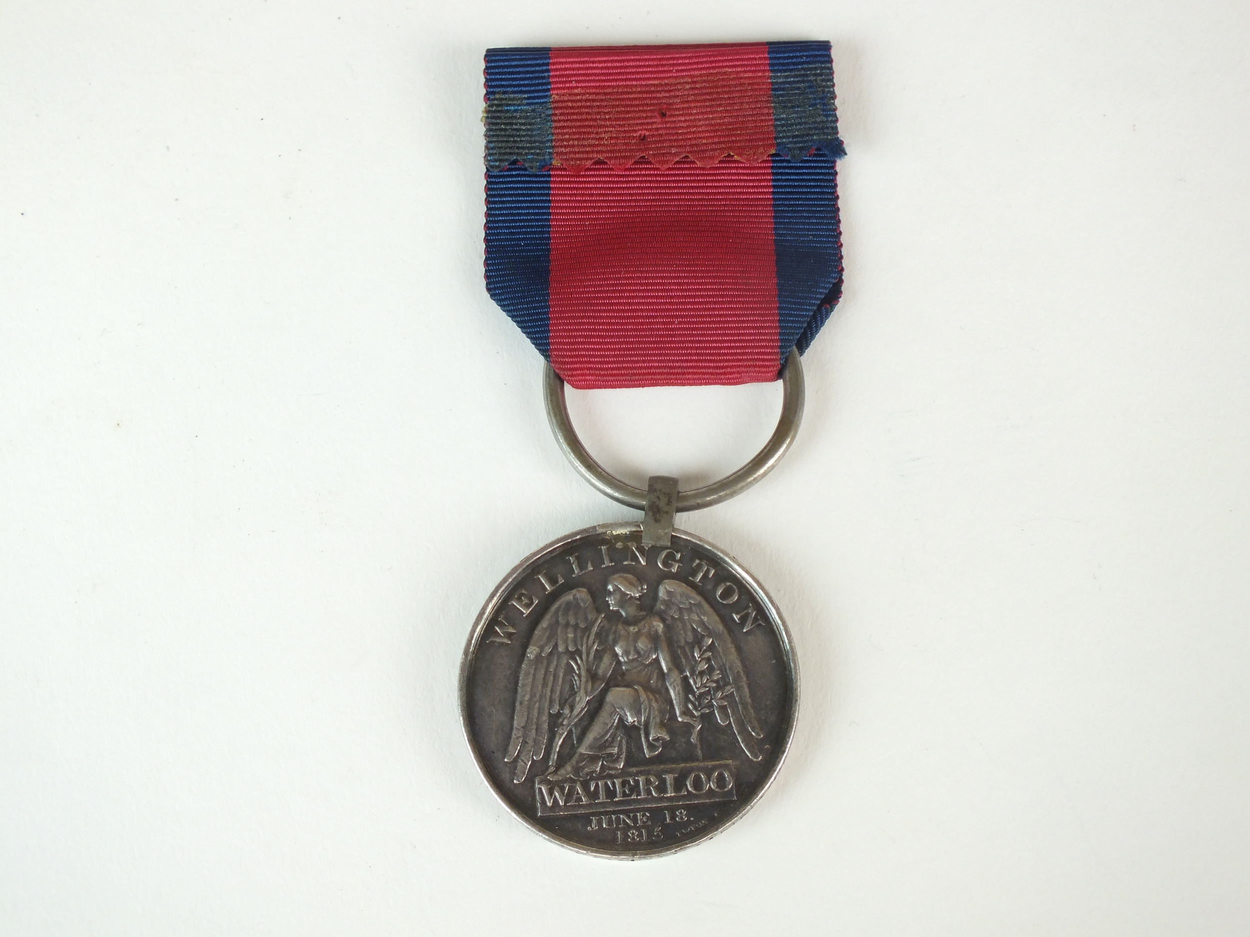 Battle of Waterloo 1815 medal with ribbon - Image 2 of 7