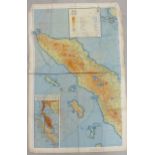 Three Second World War RAF issue silk "escape" maps