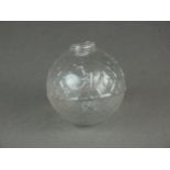 A scarce English glass target ball, circa 1875-80