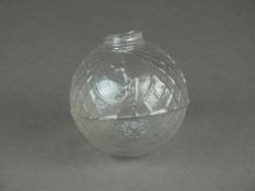 A scarce English glass target ball, circa 1875-80