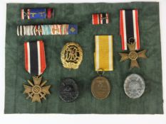 A group of German Third Reich medals, awards and ribbons