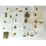 Irish military cap badges and buttons