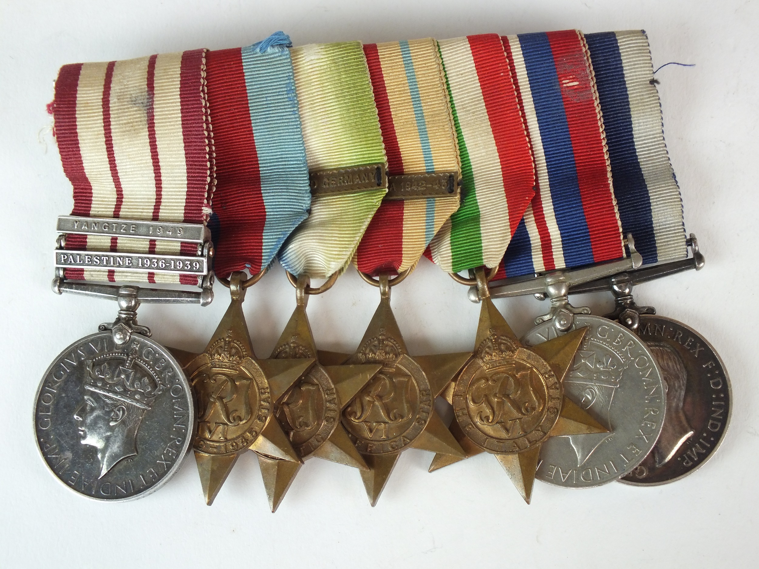 A group of seven WWII medals awarded to G.T Rowe, Royal Navy