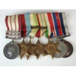 A group of seven WWII medals awarded to G.T Rowe, Royal Navy