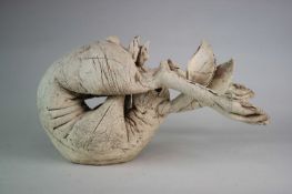 Pair of Ceramic Hare Sculptures