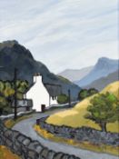 David Barnes (Welsh School 1942-2021) Road into the Hills