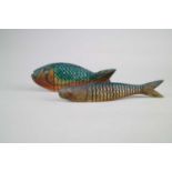 Jeff Soan (British 20th Century) Two Articulated Fish
