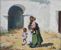 Pedro Bastida (Spanish School 20th Century) Andalucian Village