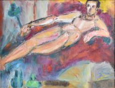 Marie Louise Garnavault (20th Century) Reclining Nude