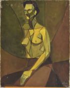 Francis de Bruyn (Belgian 1942-2001) Female Nude in Green