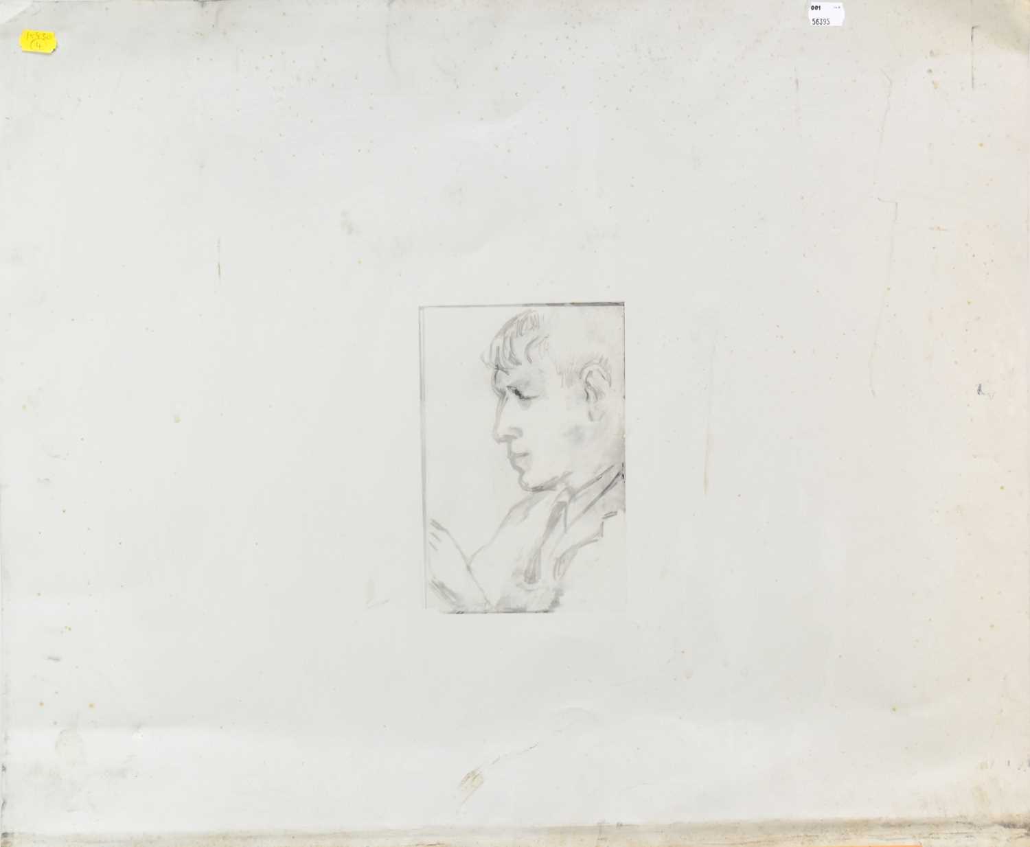 Maurice Field (1905-1988) Portrait of Poet W.H. Auden - Image 2 of 2