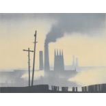 Trevor Grimshaw (British 1947-2001) Open Space and Northern Townscape