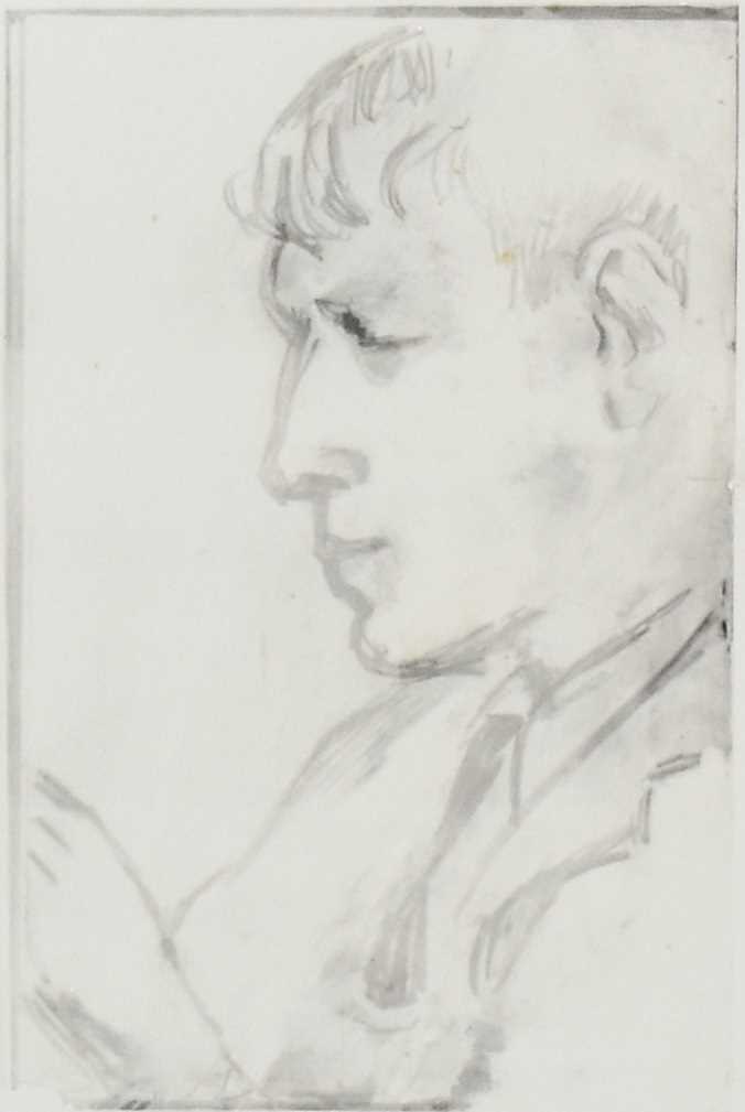 Maurice Field (1905-1988) Portrait of Poet W.H. Auden