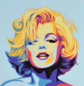 Rourke van Dal (British b.1969) Marilyn Monroe (Blue)