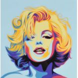 Rourke van Dal (British b.1969) Marilyn Monroe (Blue)