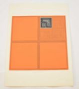Gordon House (British, 1932-2005), 'Orange Matrices', '28/75', 50.5 x 50.8cm (I)