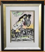 Marc Chagall (1887-1985) The Lover's Heaven, 1963 chromolithograph,