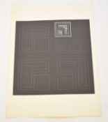Gordon House (British, 1932-2005), abstract, 'Black Matrices', '61/75' and ''67', 50.8 x 51cm (I)
