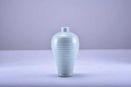 A Chinese Longquan celadon-glazed meiping vase