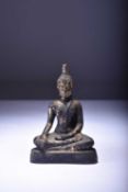 A Thai gilt bronze figure of a seated Bhudda
