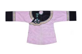 A woman's Chinese embroidered silk robe, 20th century