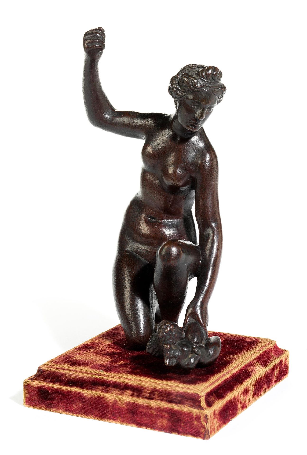 Tischbronze „Venus züchtigt Amor“