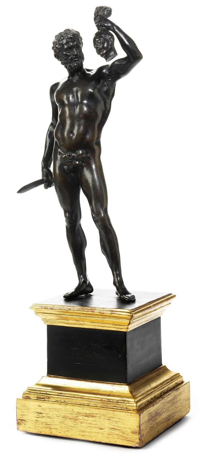 Bronzestatuette „Perseus mit dem Haupt der Medusa" 