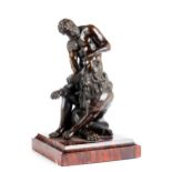 Bronzefigurengruppe nach der Antike „Herkules mit dem Nemeischen Löwen“