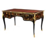 Feines Louis XV-Lack-Bureau plat