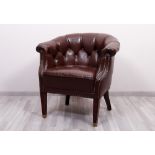 Kleiner Chesterfield-Sessel, wohl England, 20.Jh.