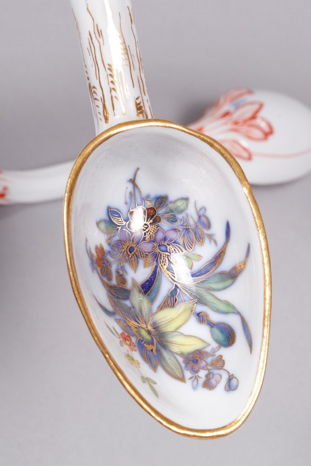 2 spoons, Meissen, ca. 1900 - Image 4 of 4