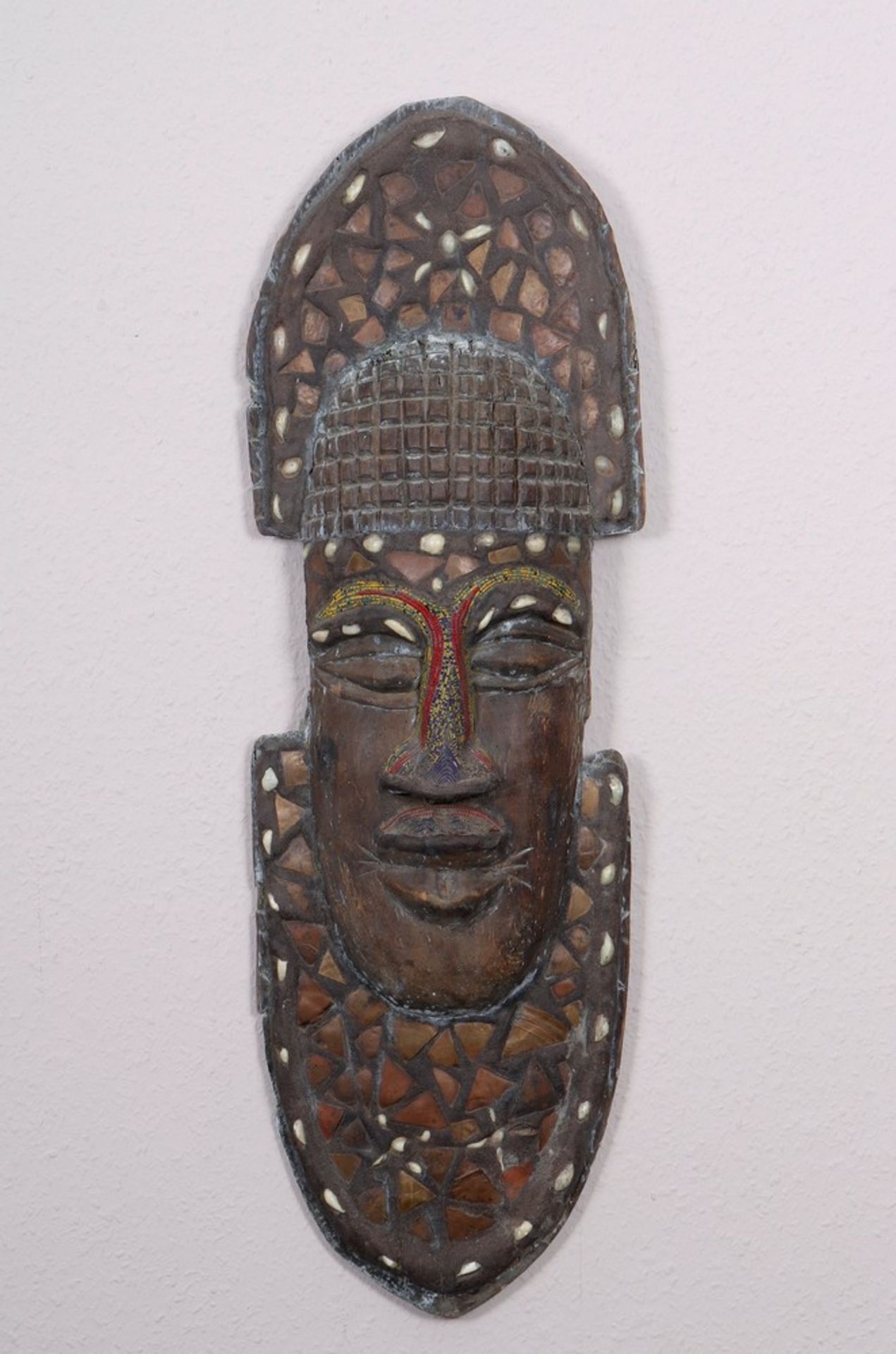 Wall mask, probably Benin, 20th C.