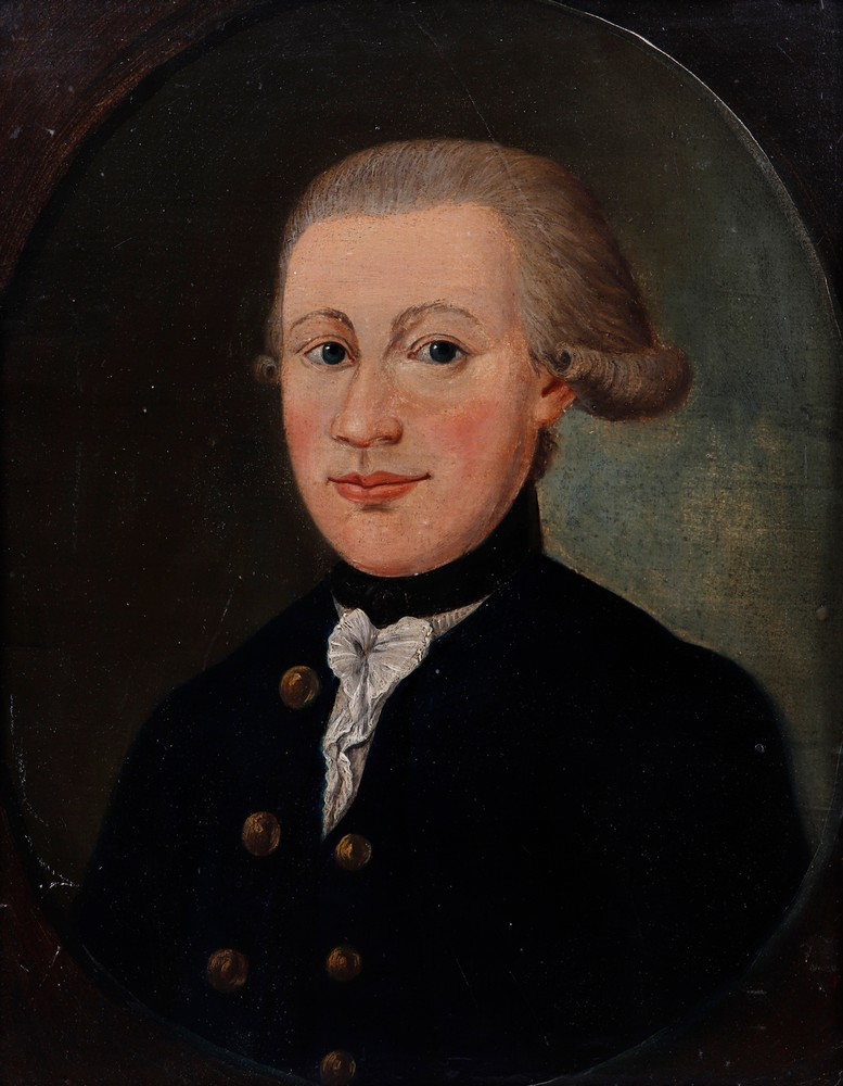 Portrait of a gentleman with a wig, 18th C. - Image 2 of 3