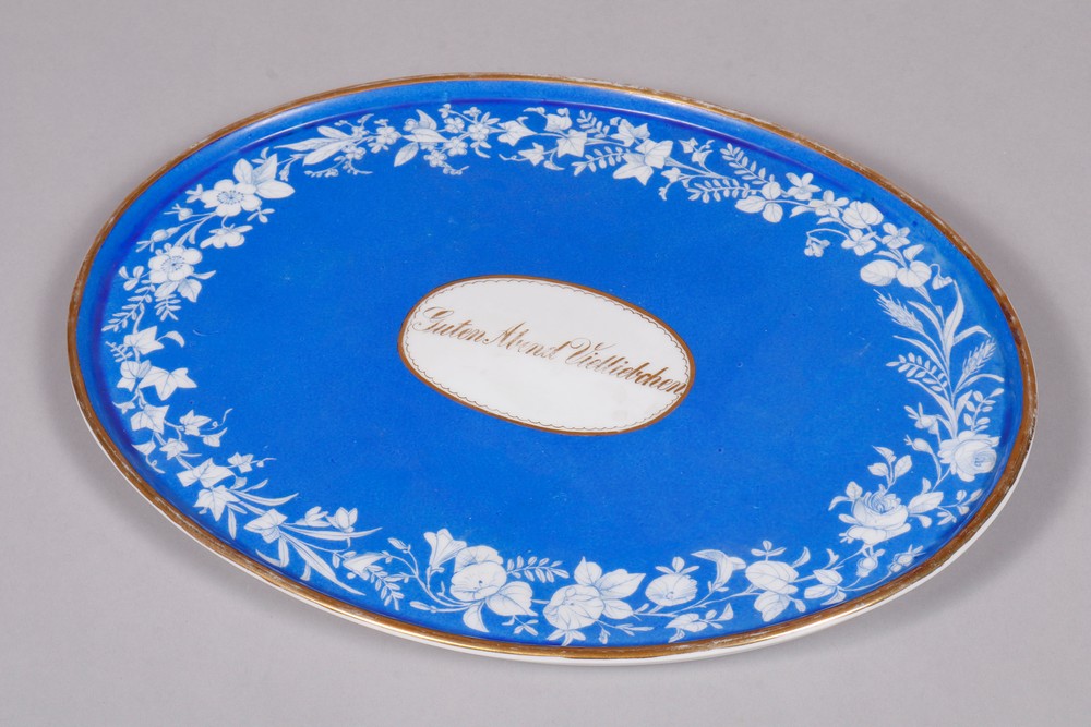 Tray, probably Thuringia, 19th C.