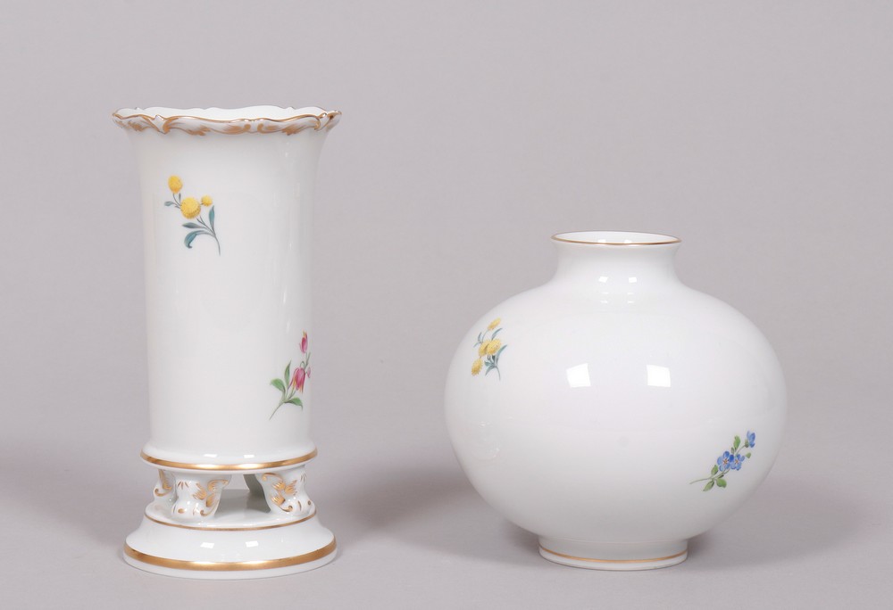 Collection of Meissen porcelain, 2.H. 20th C., decor "German flower"  - Image 4 of 7